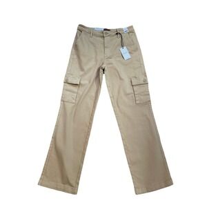 NWT JUDY BLUE Khaki Cargo Straight leg Pants STYLE# JB88633 Size 11/30 Stretch‎